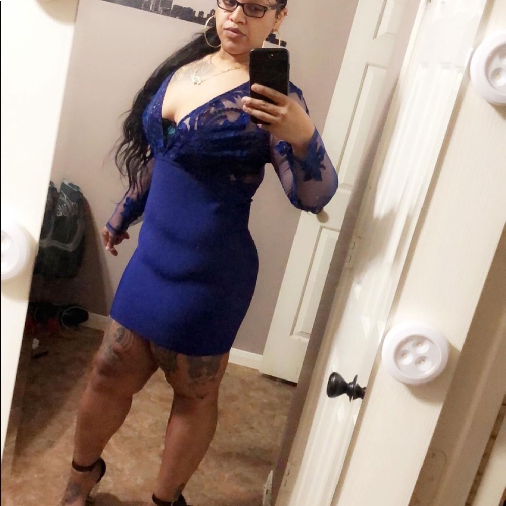 Blue fashion nova dress